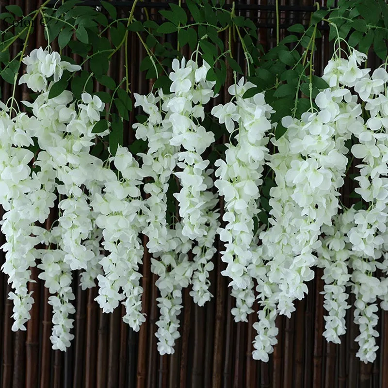 1PCS 96cm Long Branch Artificial Wisteria Flower for Wedding Decoration Apartment Decor Garland Wreath Wall Decor Hanging Flower
1PCS 96cm Long Branch Artificial Wisteria Flower for Wedding Decoration Apartment Decor Garland Wreath Wall Decor Hanging Flower