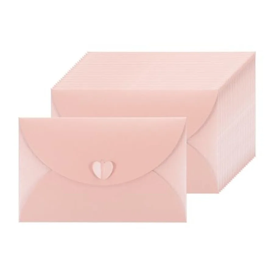24pcs Card Envelopes 4 x 7 Inch - Cute Envelopes Holder with Heart Shaped Clasp, for Business Party Greeting Invitation Birthda
24pcs Card Envelopes 4 x 7 Inch - Cute Envelopes Holder with Heart Shaped Clasp, for Business Party Greeting Invitation Birthda