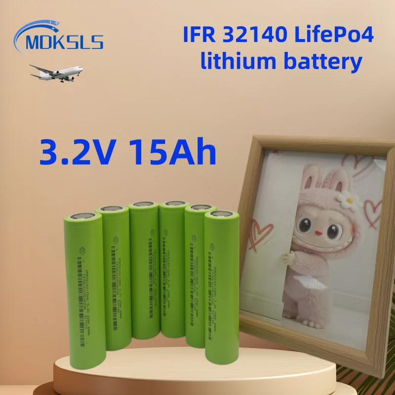 MDKSLS 3.2V 32140 15Ah LiFePO4 Battery 32140 Rechargeable Cells EV Home Energy Storage Ebike E-scooter Power Tools Battery Pack
MDKSLS 3.2V 32140 15Ah LiFePO4 Battery 32140 Rechargeable Cells EV Home Energy Storage Ebike E-scooter Power Tools Battery Pack
