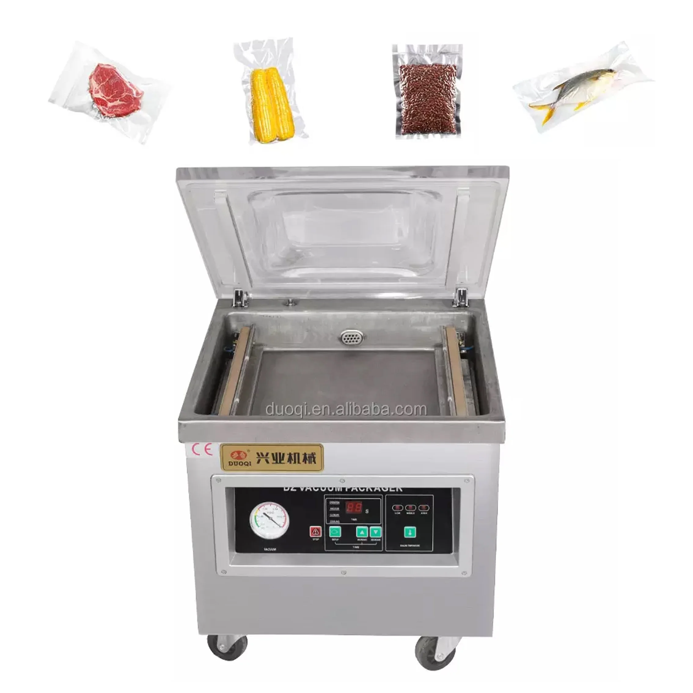 Manufacture Packing Machine Factory Price Vertical Sausage Beef Vegetables Vacuum Packing Machine
Manufacture Packing Machine Factory Price Vertical Sausage Beef Vegetables Vacuum Packing Machine
