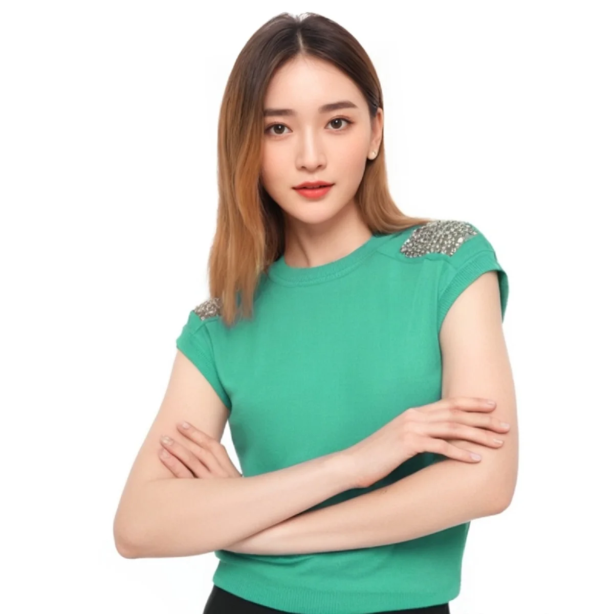 Sequined Tank Top O Neck Pearl Embellishment Camis Top Women Summer Blouse Outerwear Knitted Sleeveless Pullover Clothing
Sequined Tank Top O Neck Pearl Embellishment Camis Top Women Summer Blouse Outerwear Knitted Sleeveless Pullover Clothing