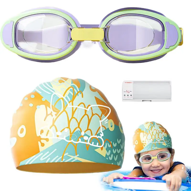 Toddler Swim Caps Anti-Fog Goggles With Silicone Caps UV Protection Water Play Accessories For Ages 3-12 Children Boys Girls
Toddler Swim Caps Anti-Fog Goggles With Silicone Caps UV Protection Water Play Accessories For Ages 3-12 Children Boys Girls
