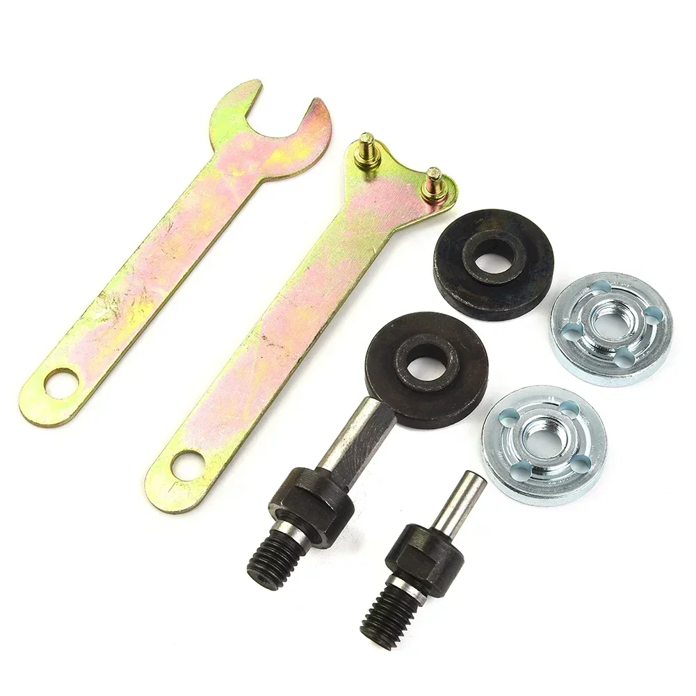 8pcs/set Spanner Connecting Rod Drill Angle Grinder Mandrel Adapter Disc For Electric Drill Conversion Angle Grinder Tool
8pcs/set Spanner Connecting Rod Drill Angle Grinder Mandrel Adapter Disc For Electric Drill Conversion Angle Grinder Tool