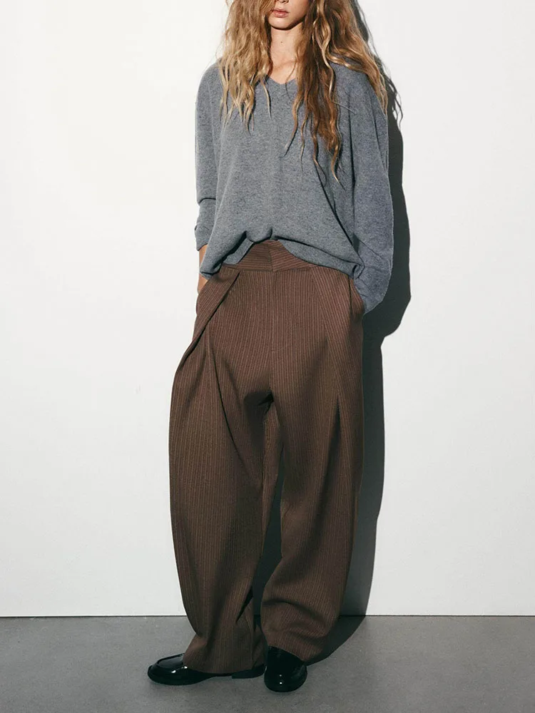 High Waist Spring Collection New Arrival Premium Quali Pleated Pants Long Trousers Ele Chic Women's Faion
High Waist Spring Collection New Arrival Premium Quali Pleated Pants Long Trousers Ele Chic Women's Faion
