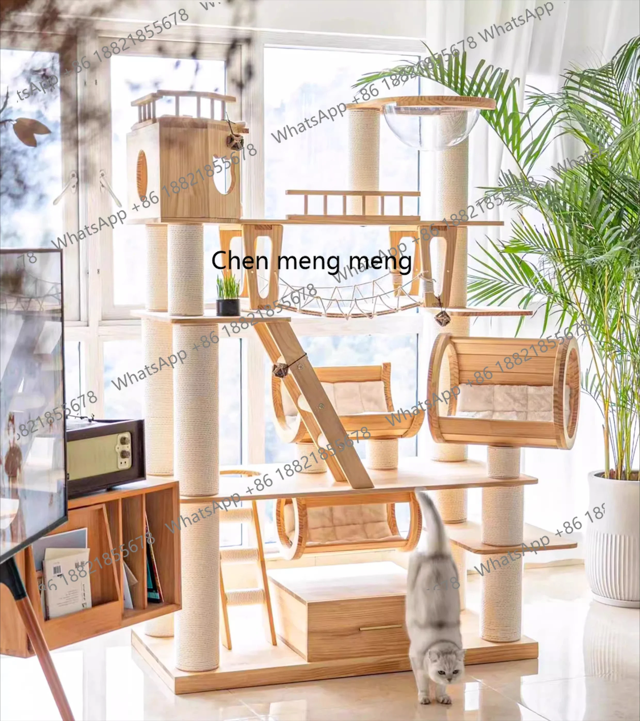 X Cat climbing frame, nest tree integrated super large solid wood, wood, frame cat villa
X Cat climbing frame, nest tree integrated super large solid wood, wood, frame cat villa