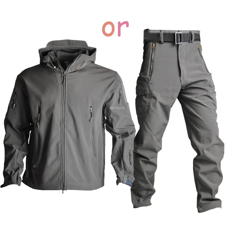 Tactical Jacket Waterproof Outerwear Pants Windproof Hunting Camouflage Softsell Jacket Combat Training Jackets Pants
Tactical Jacket Waterproof Outerwear Pants Windproof Hunting Camouflage Softsell Jacket Combat Training Jackets Pants