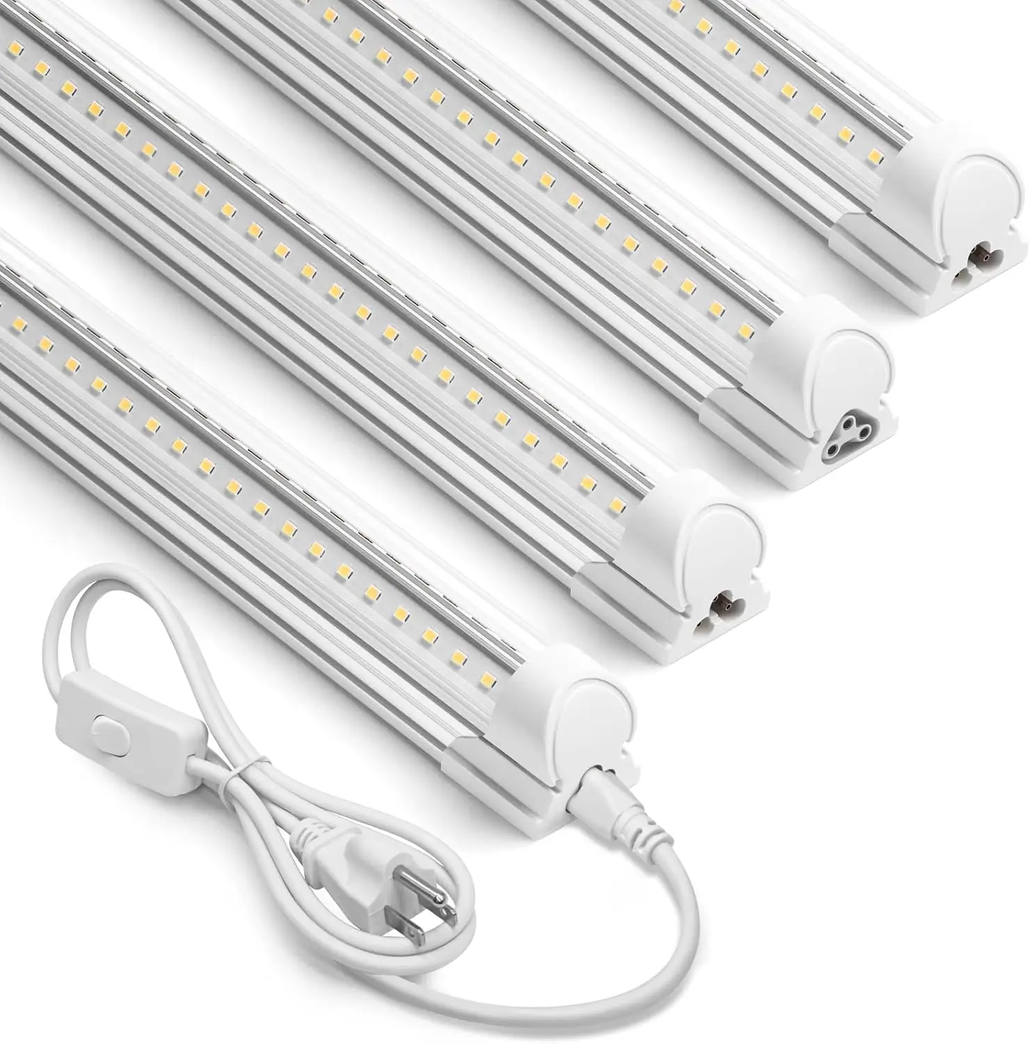 2FT LED Shop Light, 3000LM 20W T8 Tube, Linkable Ceiling Fixture with Switch, ETL Certified, 4-Pack for Garage Workshop
2FT LED Shop Light, 3000LM 20W T8 Tube, Linkable Ceiling Fixture with Switch, ETL Certified, 4-Pack for Garage Workshop