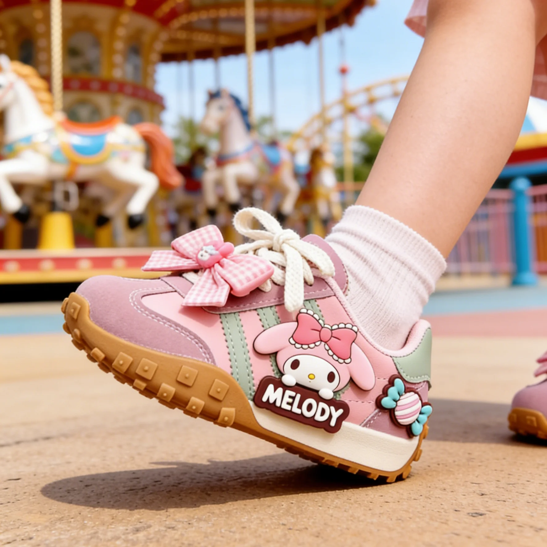 Kids' Casual Shoes Girls Cartoon MELODY PU Leather Outdoor Bow For Anti-slip Sneakers Pink Size 26-37
Kids' Casual Shoes Girls Cartoon MELODY PU Leather Outdoor Bow For Anti-slip Sneakers Pink Size 26-37