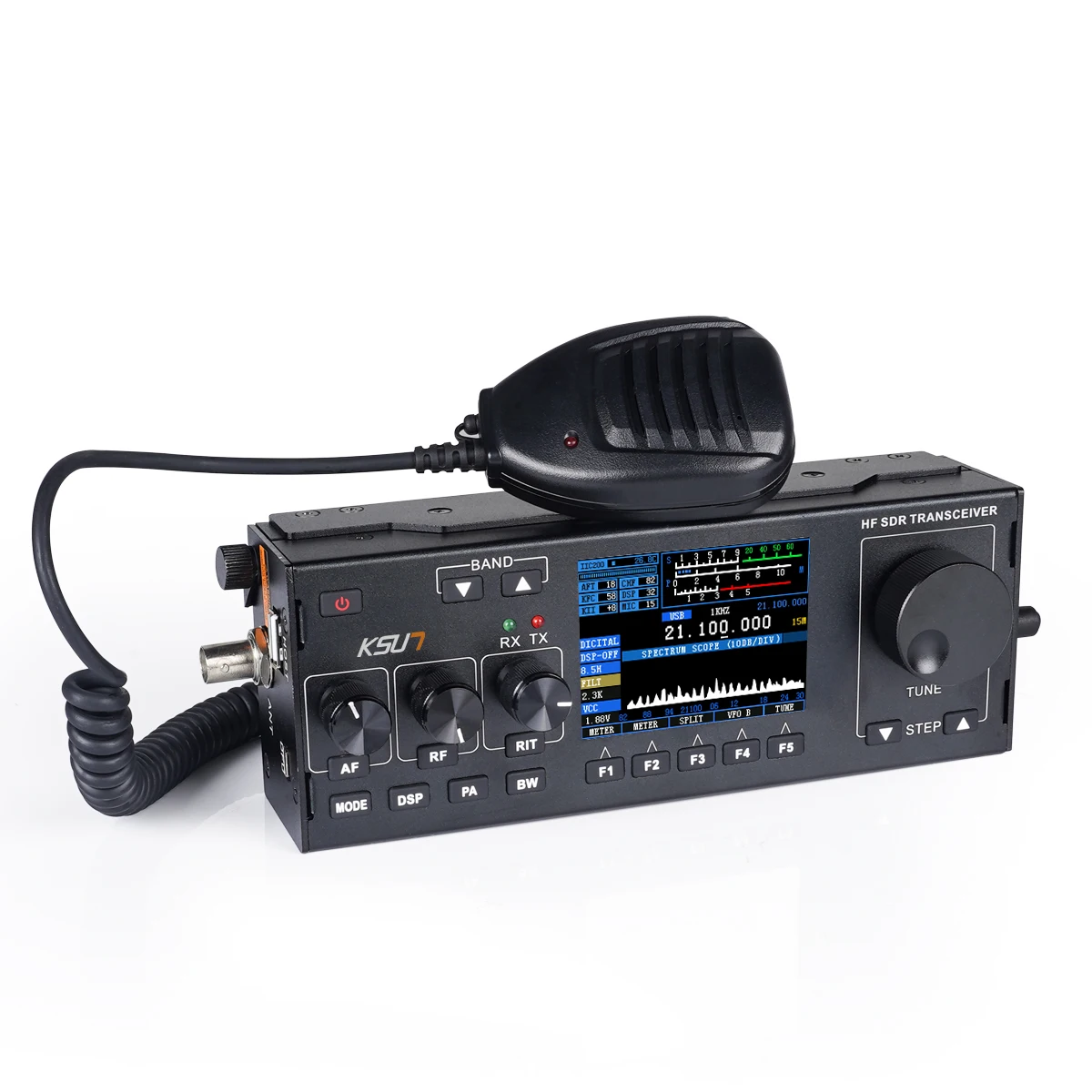 KSUN HF978 SDR Short Wave 1.8-30MHZ HF Car Radio 15W DSP Digital Noise Reduction Vehicle-Mounted Station Transceiver
KSUN HF978 SDR Short Wave 1.8-30MHZ HF Car Radio 15W DSP Digital Noise Reduction Vehicle-Mounted Station Transceiver
