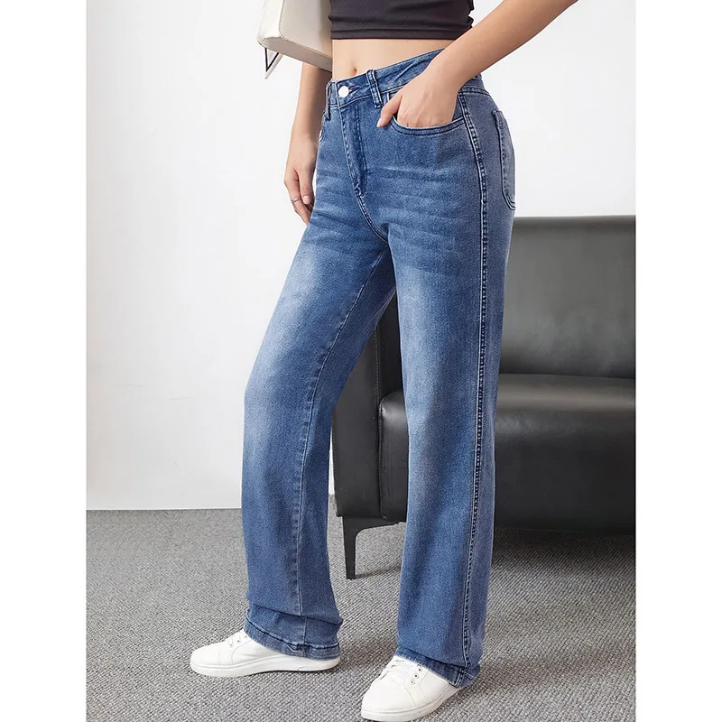 Female Double Button Straight Leg Jeans Girls Retro Casual High Waist Denim Pants Women Fashion Solid Color Daily Wear Trousers
Female Double Button Straight Leg Jeans Girls Retro Casual High Waist Denim Pants Women Fashion Solid Color Daily Wear Trousers