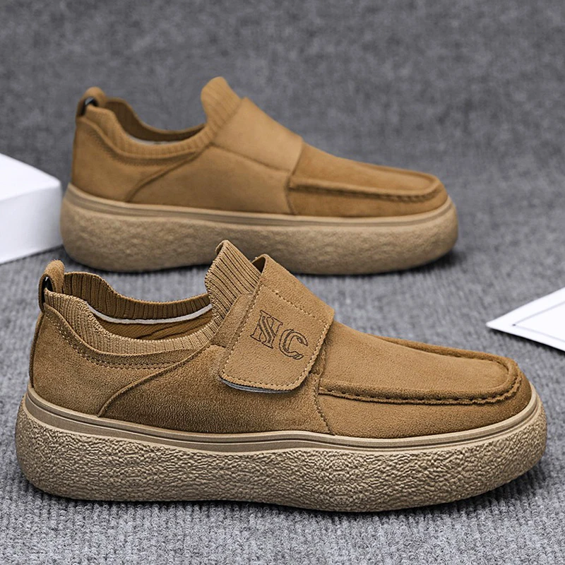 Men's Casual Flip-Flop Leather Shoes Spring 2026 Soft Bottom Retro British Style Sports Loafers Waterproof Outdoor Leisure Fo...
Men's Casual Flip-Flop Leather Shoes Spring 2026 Soft Bottom Retro British Style Sports Loafers Waterproof Outdoor Leisure Fo...