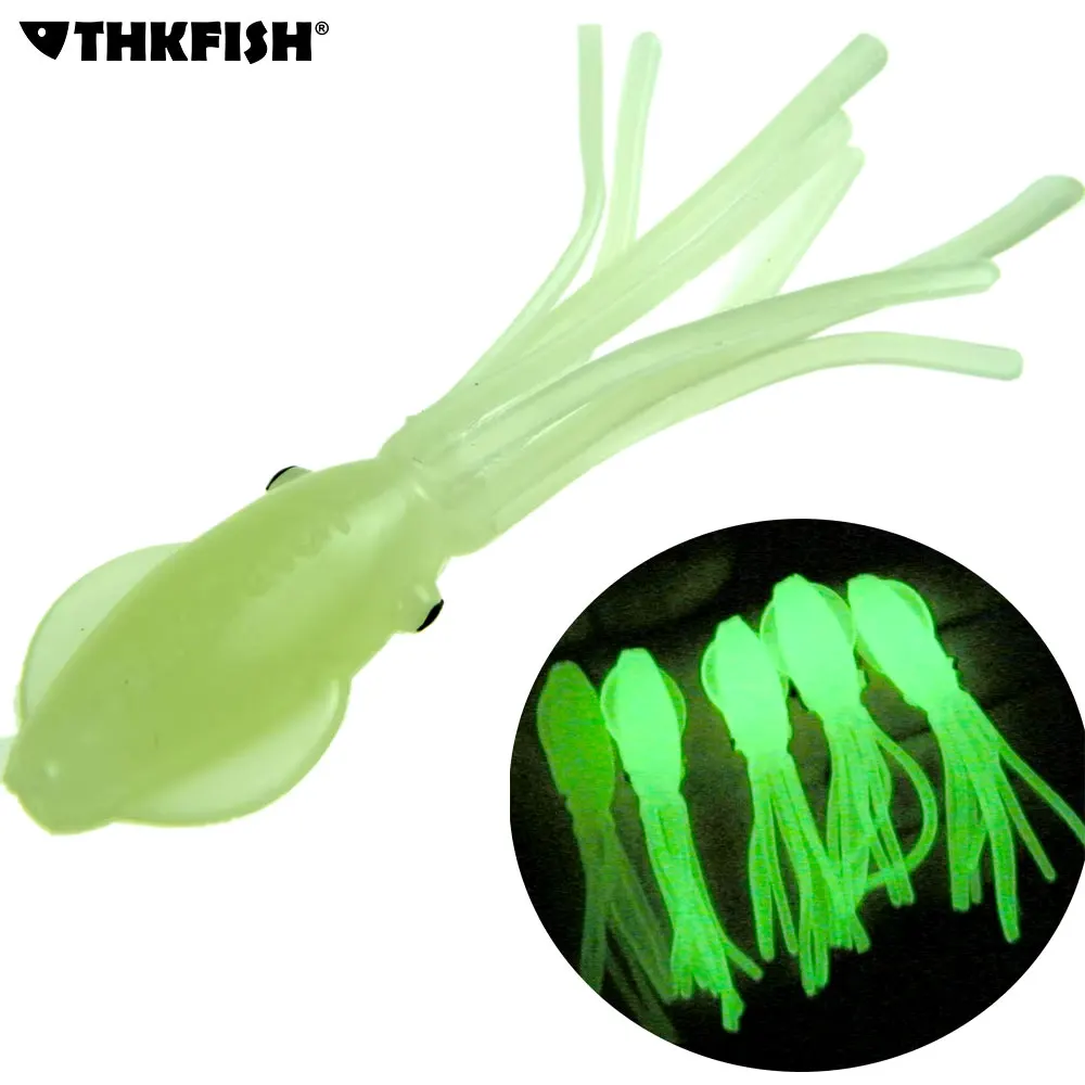 15pcs Glow Octopus Soft Lures 75mm 4g Silicone Artificial Baits Lifelike Luminous Fishing Lure Saltwater Squid Skirt Bait
15pcs Glow Octopus Soft Lures 75mm 4g Silicone Artificial Baits Lifelike Luminous Fishing Lure Saltwater Squid Skirt Bait