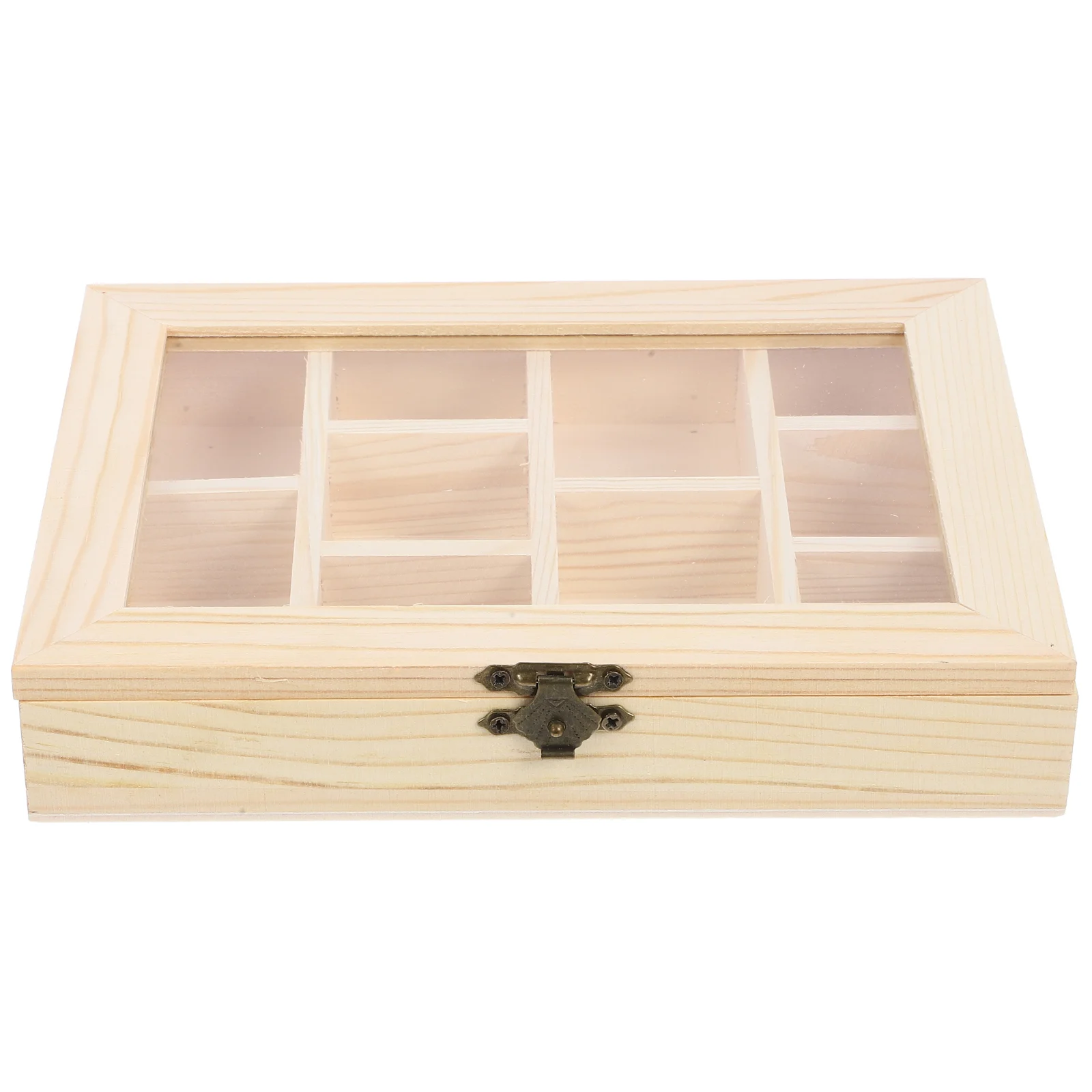 Blank Jewelry Organizer Box DIY Compartment Jewelry Box Unfinished Wooden Storage Box with Clear Lid
Blank Jewelry Organizer Box DIY Compartment Jewelry Box Unfinished Wooden Storage Box with Clear Lid