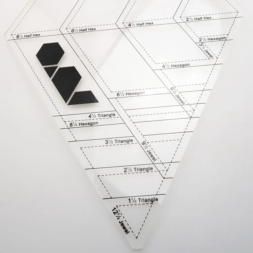 Acrylic Quilting Ruler Clear Transparent Background Precision Scale Thin Visible Lines Unique Numbering Angle System for Sewing
Acrylic Quilting Ruler Clear Transparent Background Precision Scale Thin Visible Lines Unique Numbering Angle System for Sewing