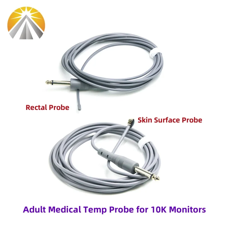Reusable Medical Temp Probe 6.3 Mono Adult Temperature Sensor Skin Surface or Rectal Esophageal For 10K Series Patient Monitors
Reusable Medical Temp Probe 6.3 Mono Adult Temperature Sensor Skin Surface or Rectal Esophageal For 10K Series Patient Monitors