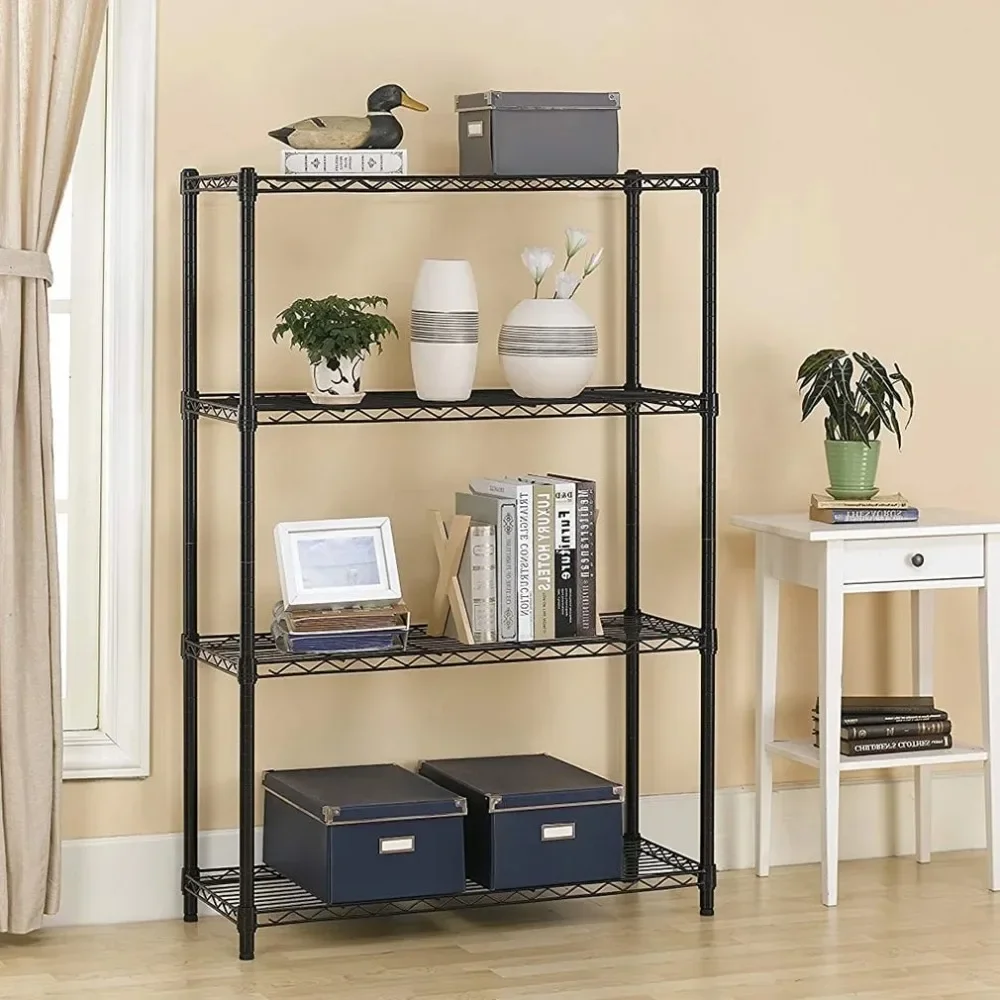 4 Tier Wire Shelving Unit, Garage NSF Wire Shelving, Metal Storage Racks, Heavy Duty Height Adjustable
4 Tier Wire Shelving Unit, Garage NSF Wire Shelving, Metal Storage Racks, Heavy Duty Height Adjustable