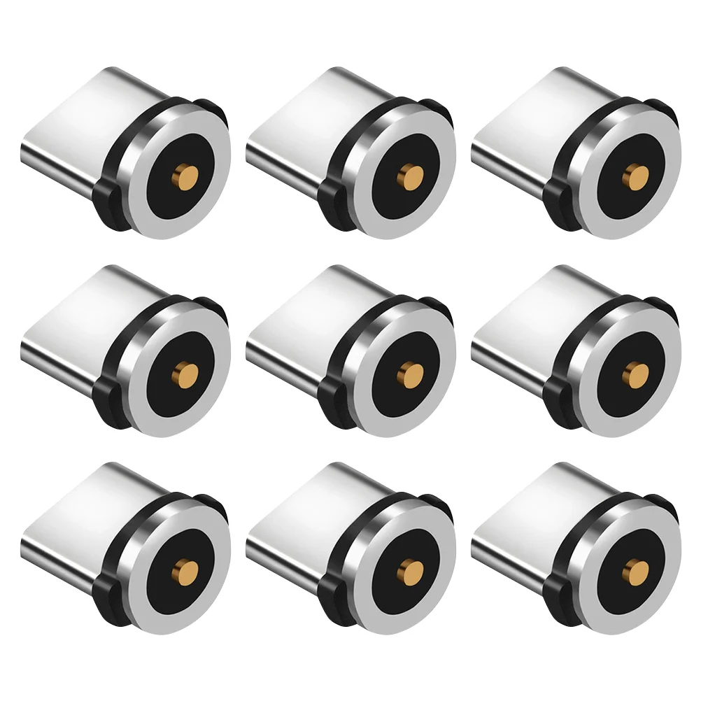 9 Pcs Magnetic Charging Cable Rotating Adapter Tip for Type C 3A Fast Charging Data Transmission USB C Connector Phone 
9 Pcs Magnetic Charging Cable Rotating Adapter Tip for Type C 3A Fast Charging Data Transmission USB C Connector Phone