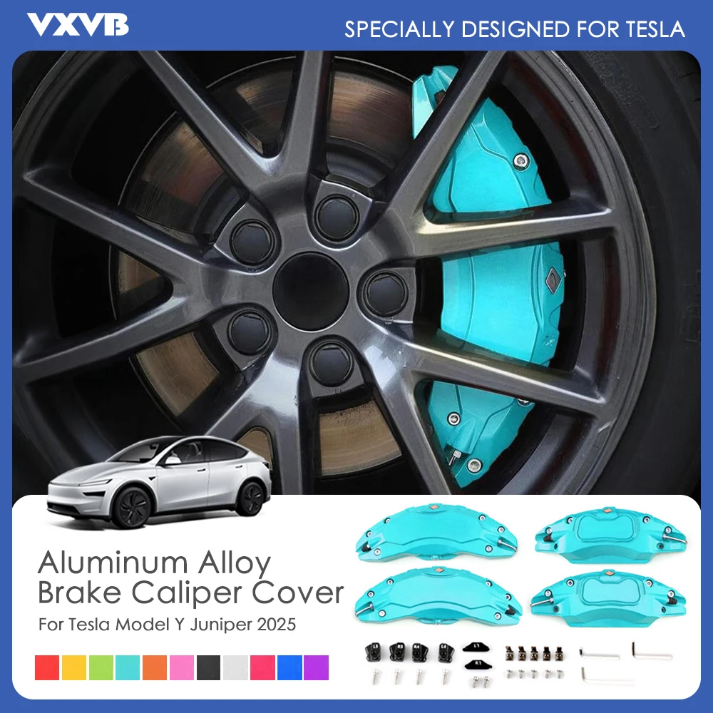 For Tesla Model Y Juniper 2025 Aluminum Alloy 4Pcs Caliper Covers Brake Caliper Covers Modification Car Exterior Accessories
For Tesla Model Y Juniper 2025 Aluminum Alloy 4Pcs Caliper Covers Brake Caliper Covers Modification Car Exterior Accessories