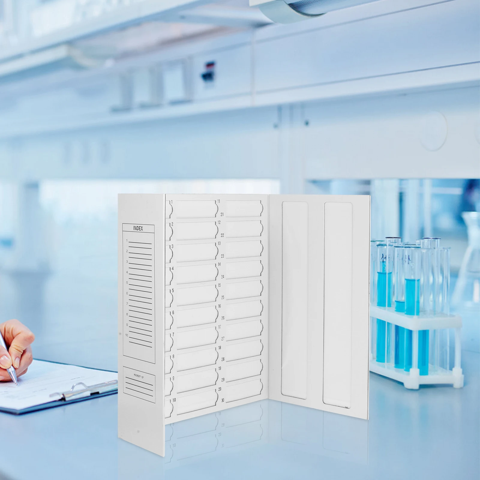 Drying Slide Operation Board Microscope Boards Binder Storage White Laboratory Slides Holder
Drying Slide Operation Board Microscope Boards Binder Storage White Laboratory Slides Holder