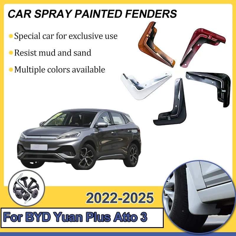 Car Mudguards For BYD Yuan Plus Atto 3 2022 2023 2024 2025 Auto Flap Splash Guard Front Rear Fenders Mud Flaps Tools Accessories
Car Mudguards For BYD Yuan Plus Atto 3 2022 2023 2024 2025 Auto Flap Splash Guard Front Rear Fenders Mud Flaps Tools Accessories