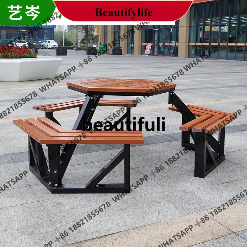 M138Outdoor park chairs, hexagonal leisure tables and chairs, scenic spots, commercial streets, leisure plastic wood tables
M138Outdoor park chairs, hexagonal leisure tables and chairs, scenic spots, commercial streets, leisure plastic wood tables