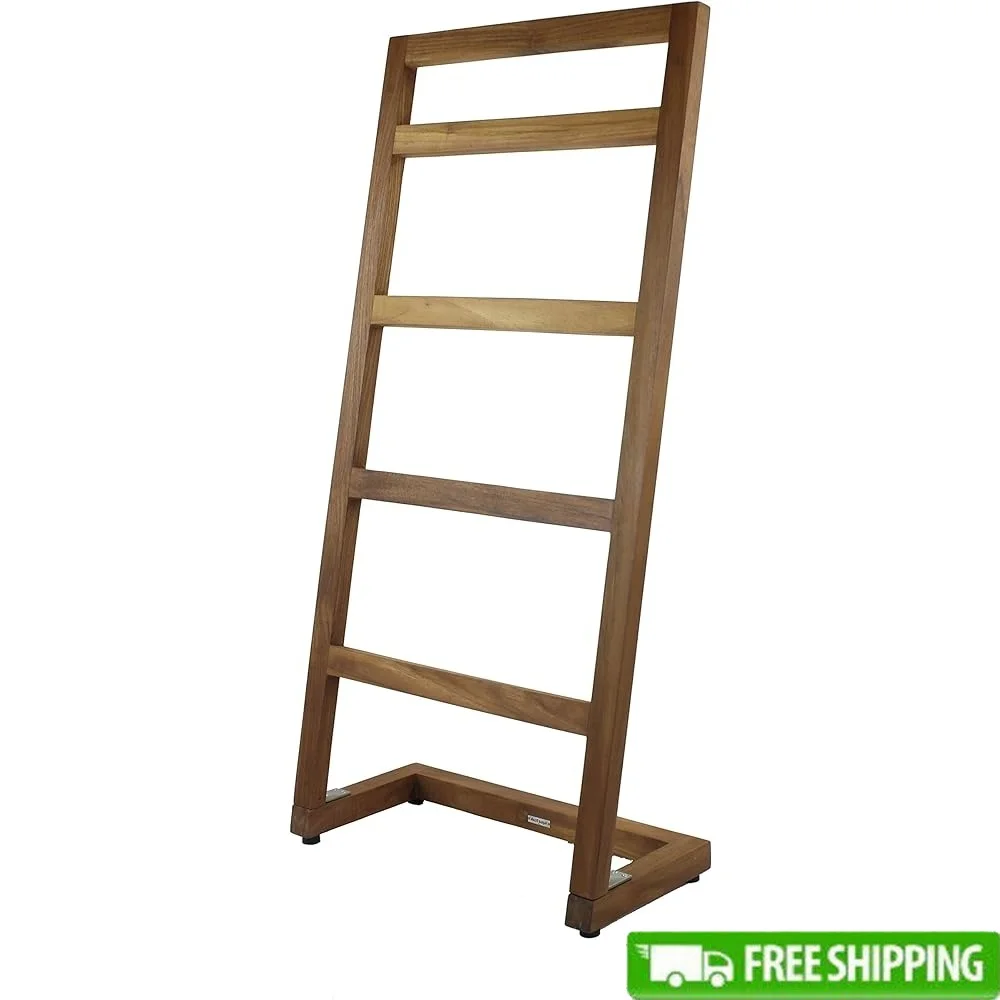 Patented Teak Towel Stand Freestanding Solid Wood Non-Corroding Stainless Steel Hardware Rectangular Design Featured in
Patented Teak Towel Stand Freestanding Solid Wood Non-Corroding Stainless Steel Hardware Rectangular Design Featured in