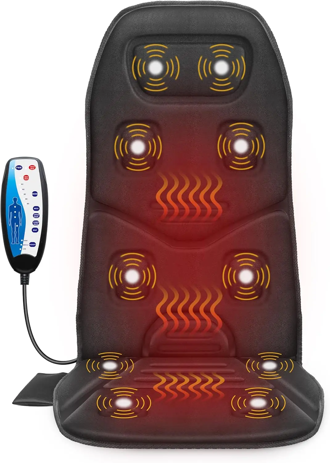 10 Motor Vibration Back Massager Seat Cushion with Heat, Pain Relief for Office/Home, Father's Day Gift
10 Motor Vibration Back Massager Seat Cushion with Heat, Pain Relief for Office/Home, Father's Day Gift