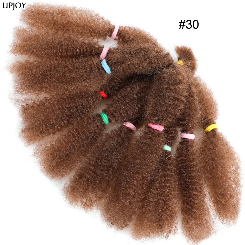12 inch Afro Kinky Bulk Hair 1- 6 Packs Synthetic Afro Twist Braiding Hair Crochet Braids for Twist Dreadlocks 10 strands /pack
12 inch Afro Kinky Bulk Hair 1- 6 Packs Synthetic Afro Twist Braiding Hair Crochet Braids for Twist Dreadlocks 10 strands /pack