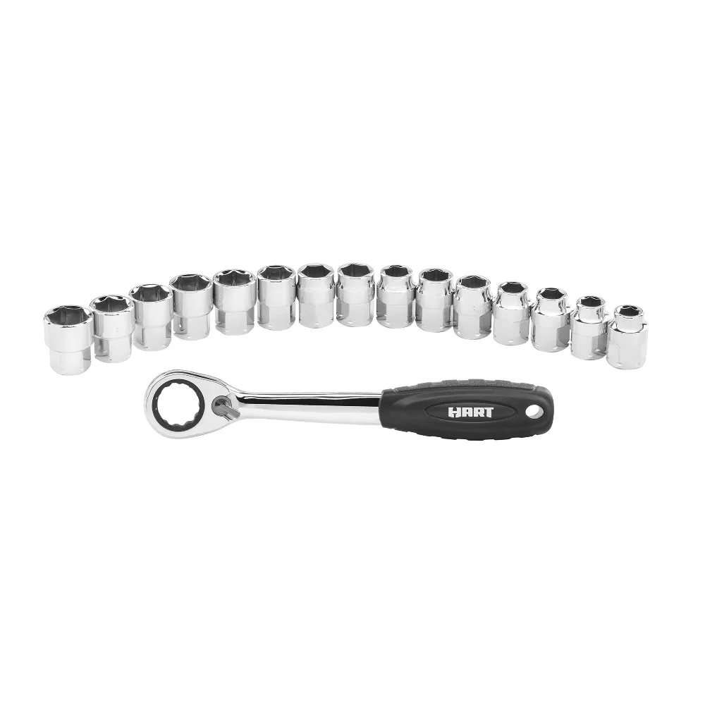 16-Piece 3/8-inch Drive Pass-Thru Socket Set, Chrome, Low profile head for more access in tight spaces
16-Piece 3/8-inch Drive Pass-Thru Socket Set, Chrome, Low profile head for more access in tight spaces