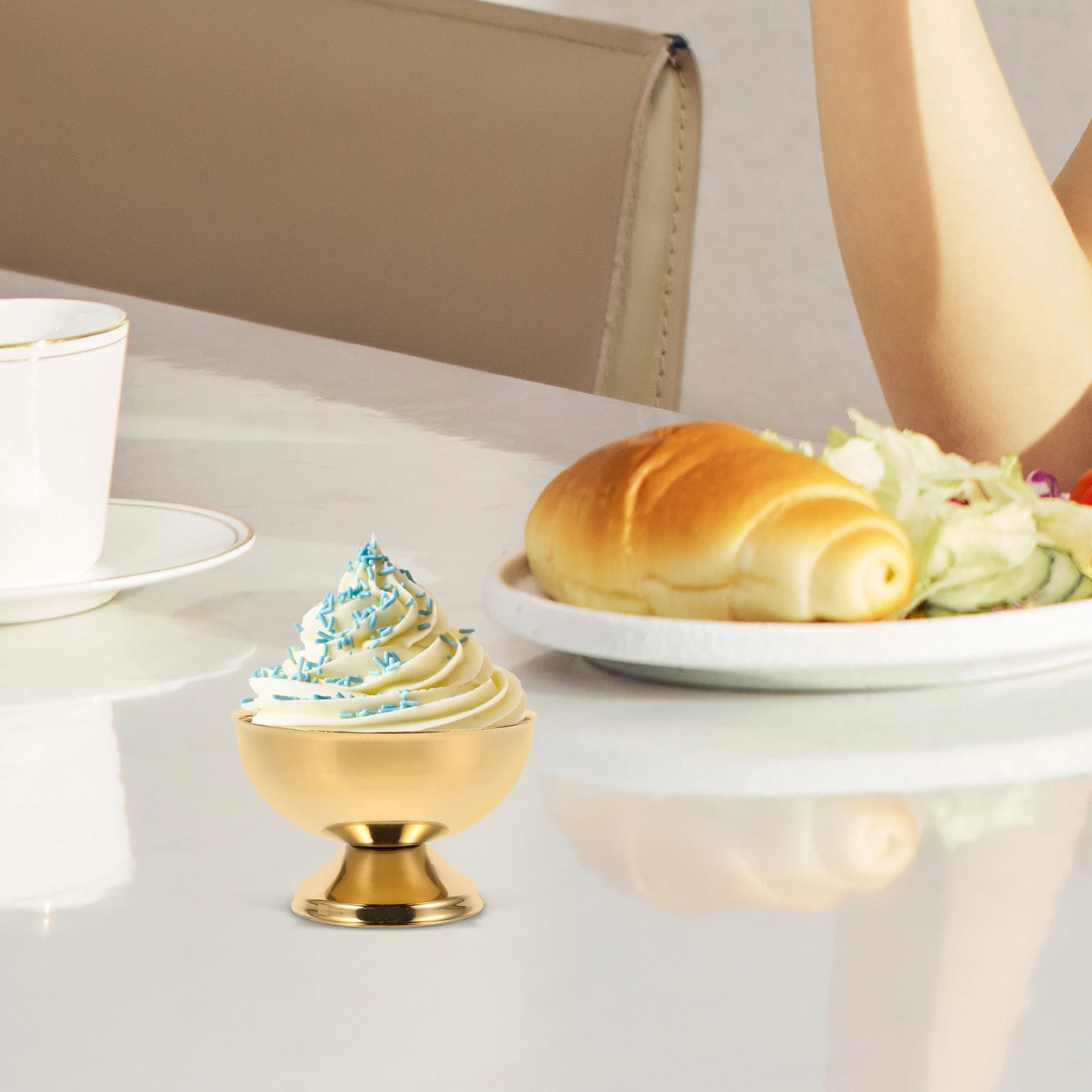 Thickened Stainless Steel Ice Cream Cup Snack Bowl Sundae Cups Yogurt Small Bowls Serving Reusable Vintage Salad Footed
Thickened Stainless Steel Ice Cream Cup Snack Bowl Sundae Cups Yogurt Small Bowls Serving Reusable Vintage Salad Footed