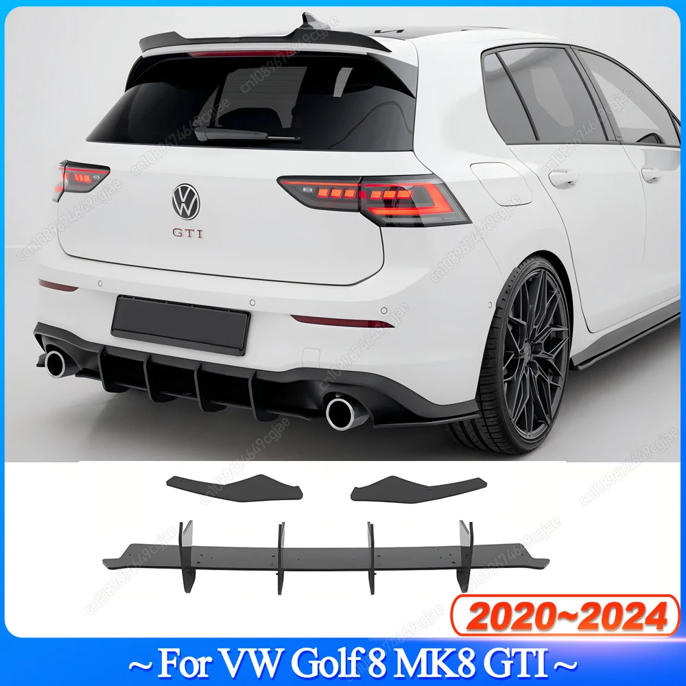 For VW Golf 8 MK8 GTI 2020-2024 Car Rear Bumper Lip Diffuser Spoiler Splitter Maxton Style Bodykits Tuning ABS Gloss Black
For VW Golf 8 MK8 GTI 2020-2024 Car Rear Bumper Lip Diffuser Spoiler Splitter Maxton Style Bodykits Tuning ABS Gloss Black