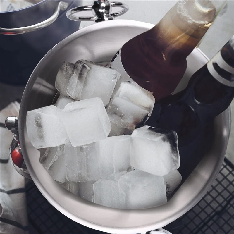 ABXF-Stainless Steel Ice Bucket With Tongs Liter Double Walled Insulated With Tongs And Lid Ice Container(3L)
ABXF-Stainless Steel Ice Bucket With Tongs Liter Double Walled Insulated With Tongs And Lid Ice Container(3L)
