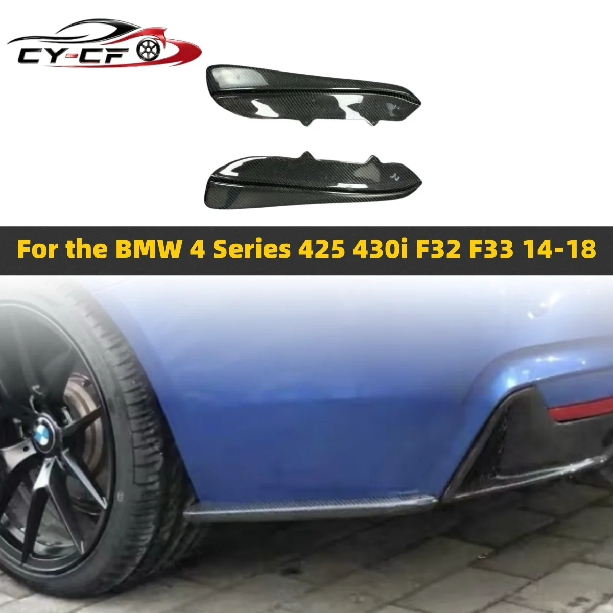 Carbon Fiber Rear Bumper Lip Splitters Spoiler Side Aprons For BMW 4 Series F32 F33 F36 M Sport 2014-2019 Car Side Splitters
Carbon Fiber Rear Bumper Lip Splitters Spoiler Side Aprons For BMW 4 Series F32 F33 F36 M Sport 2014-2019 Car Side Splitters