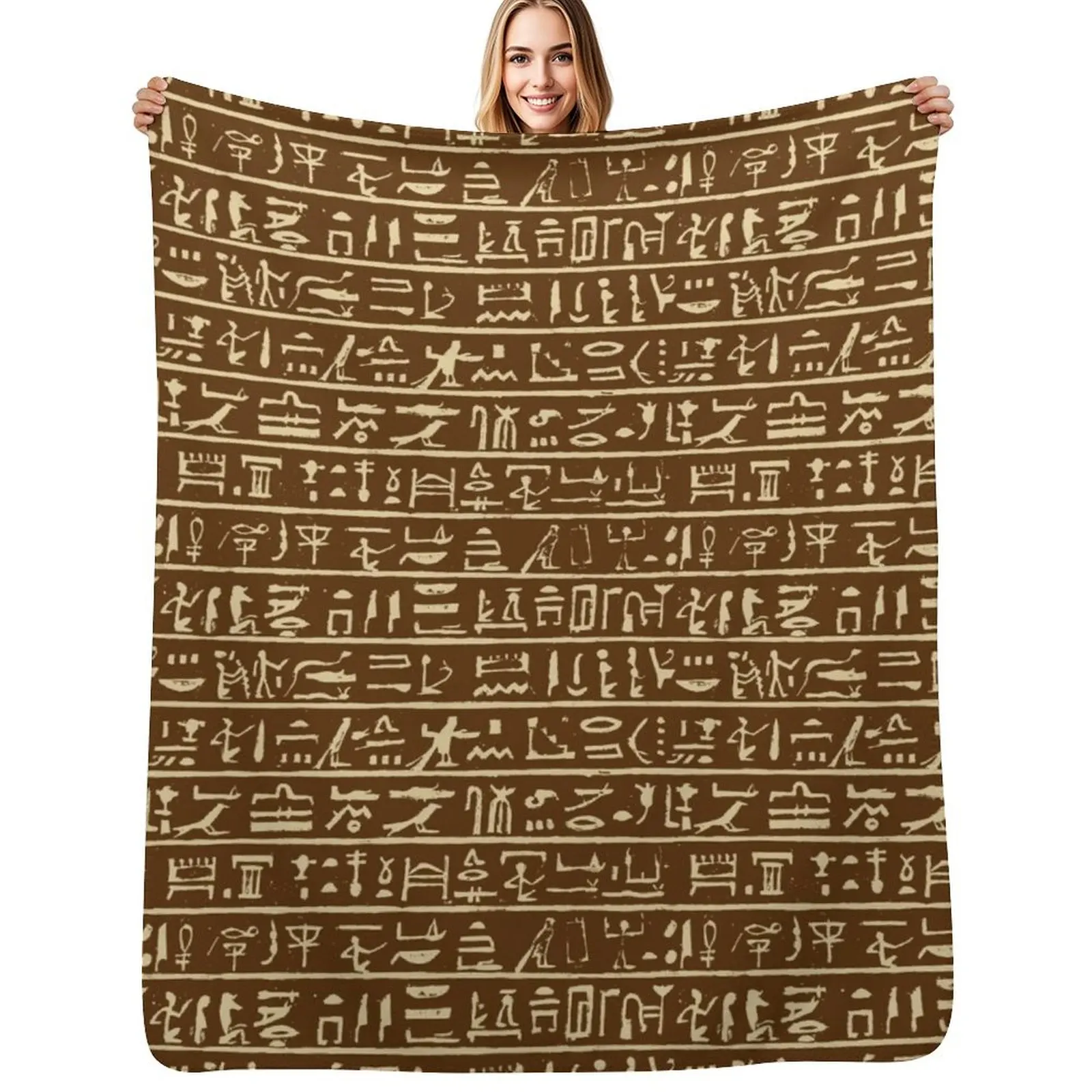 Egyptian Hieroglyphics // Brown Throw Blanket Beautifuls Furry wednesday Moving Blankets
Egyptian Hieroglyphics // Brown Throw Blanket Beautifuls Furry wednesday Moving Blankets