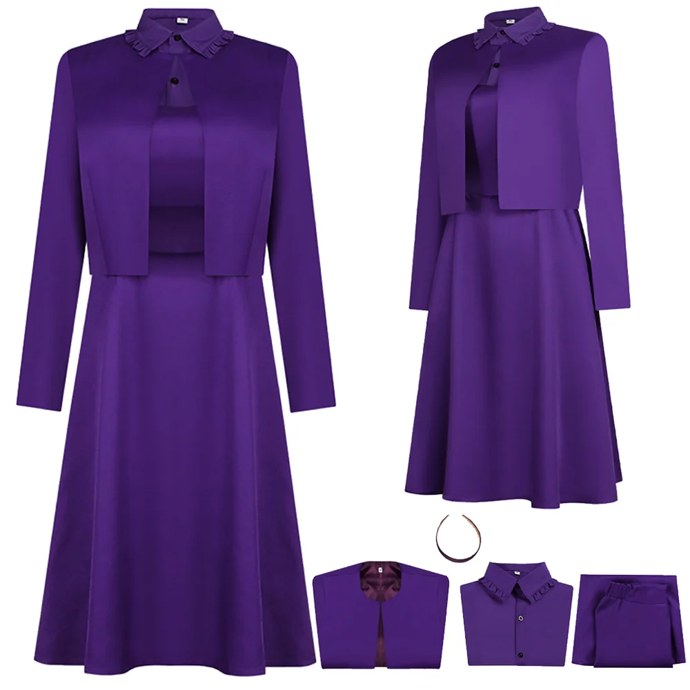 The Testaments Agnes Cosplay Costume Women Purple Dress Jacket Halloween Carnival Fancy Dress Roleplay Outfit Disguise Suit
The Testaments Agnes Cosplay Costume Women Purple Dress Jacket Halloween Carnival Fancy Dress Roleplay Outfit Disguise Suit
