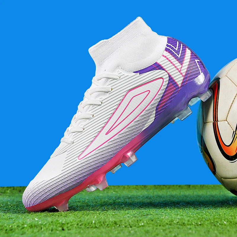 New Style Professional Soccer Shoes High Top Football Training Shoes Breathable Non Slip Outdoor Sneakers Adult Football Boots
New Style Professional Soccer Shoes High Top Football Training Shoes Breathable Non Slip Outdoor Sneakers Adult Football Boots
