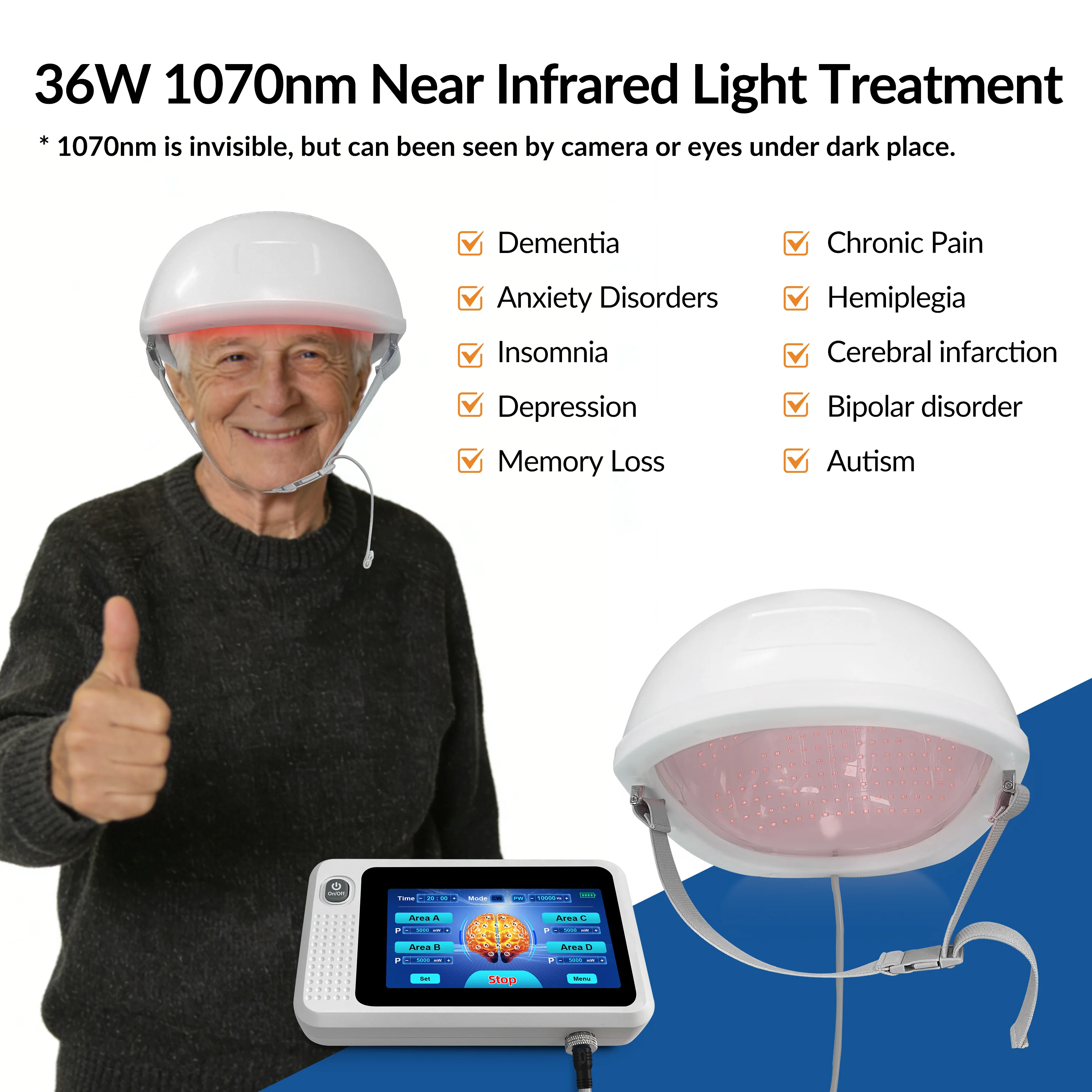 Medical 4 Zones Control 1070nm Red Infrared Light Therapy Helmet Brain Therapy For Parkinson Alzheimer Stroke Treatment
Medical 4 Zones Control 1070nm Red Infrared Light Therapy Helmet Brain Therapy For Parkinson Alzheimer Stroke Treatment
