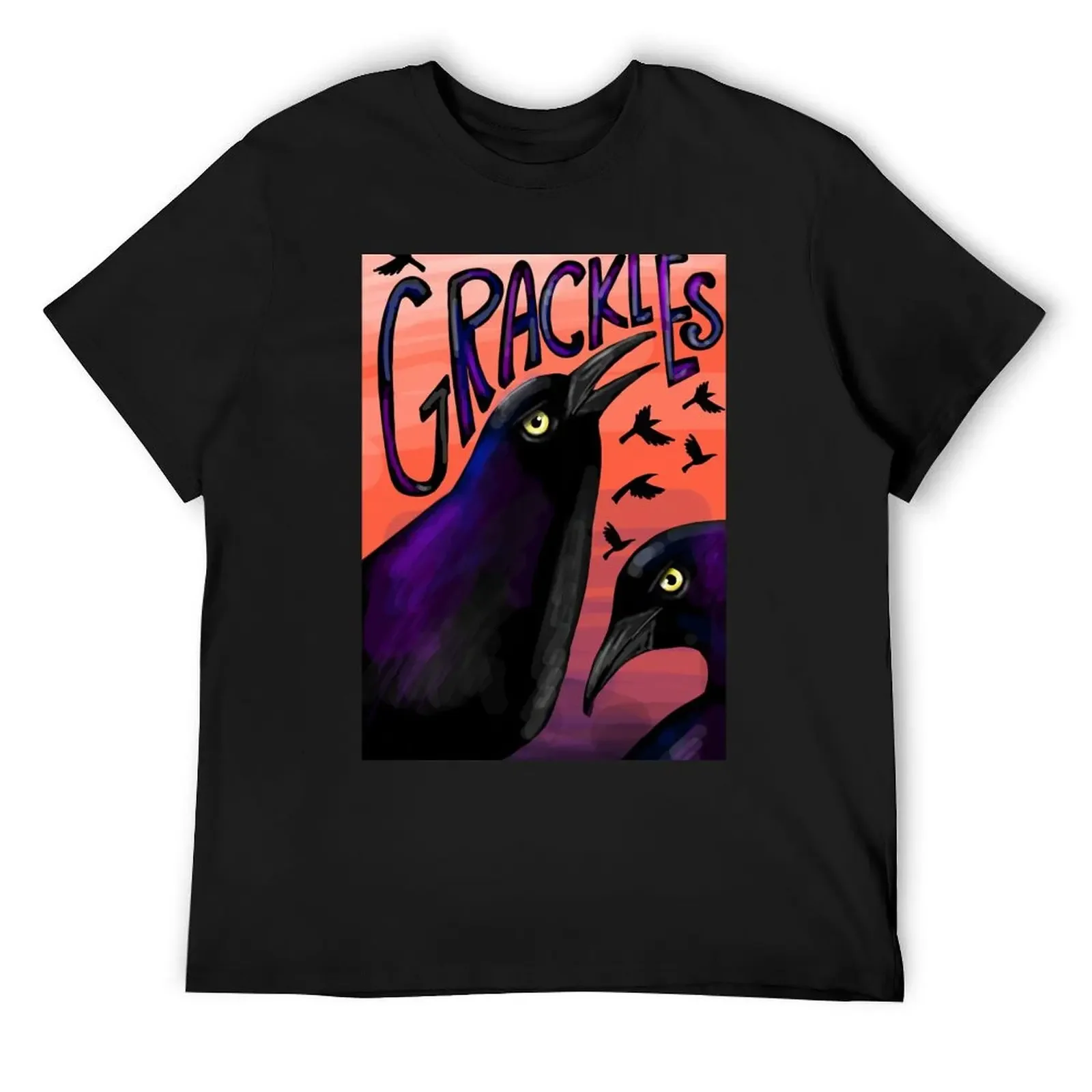 Grackles T-Shirt cotton man t-shirts kawaii clothes valentines boutique clothes Short sleeve tee men
Grackles T-Shirt cotton man t-shirts kawaii clothes valentines boutique clothes Short sleeve tee men