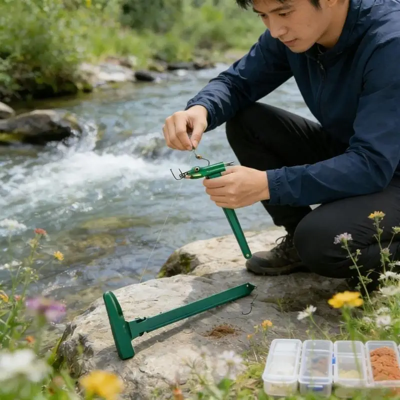 Live Allurement Holder Tool, Hands-Free Allurement Tool for Ice Fishing & Winter Anglers, Durable Design Saves Hook 24BD
Live Allurement Holder Tool, Hands-Free Allurement Tool for Ice Fishing & Winter Anglers, Durable Design Saves Hook 24BD