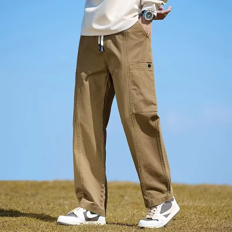 New Men Loose Fit Casual Pants Male Vintage Fashion Elastic Waist Versatile Straight Leg Long Pants Wide Leg Cargo Long Pants
New Men Loose Fit Casual Pants Male Vintage Fashion Elastic Waist Versatile Straight Leg Long Pants Wide Leg Cargo Long Pants