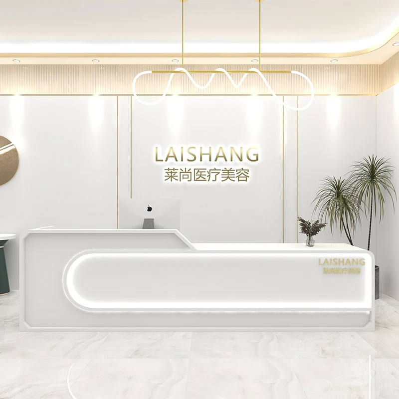 Restaurant Front Desk Reception Counter White Luxury Clinic Reception Desks Modern Beauty Salon Mostrador Recepcion Furniture
Restaurant Front Desk Reception Counter White Luxury Clinic Reception Desks Modern Beauty Salon Mostrador Recepcion Furniture