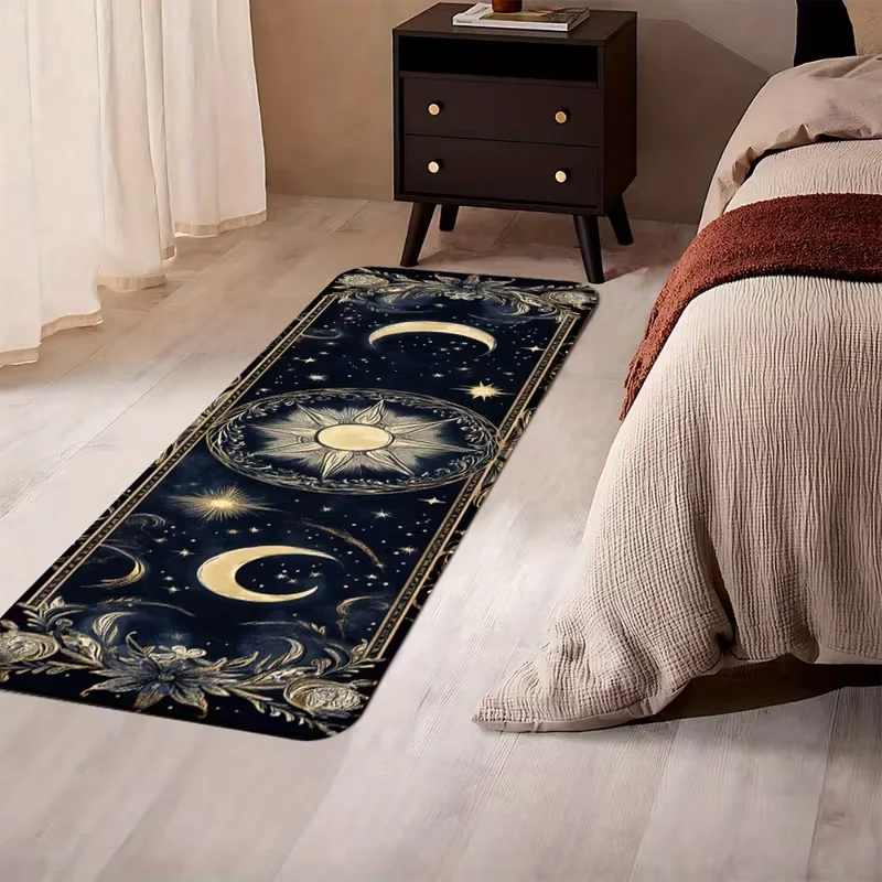 Ковер с таинственным узором «Звезды, Луна, Солнце» для дома, праздничного декора, прикроватный коврик, кухонный коврик, коврик для ванной комнаты
Ковер с таинственным узором «Звезды, Луна, Солнце» для дома, праздничного декора, прикроватный коврик, кухонный коврик, коврик для ванной комнаты