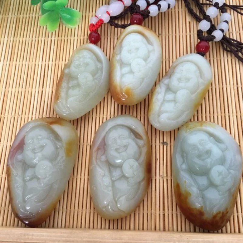 Hotan Jujube Red Skin Maitreya Big Belly Buddha Jade Pendant
Hotan Jujube Red Skin Maitreya Big Belly Buddha Jade Pendant