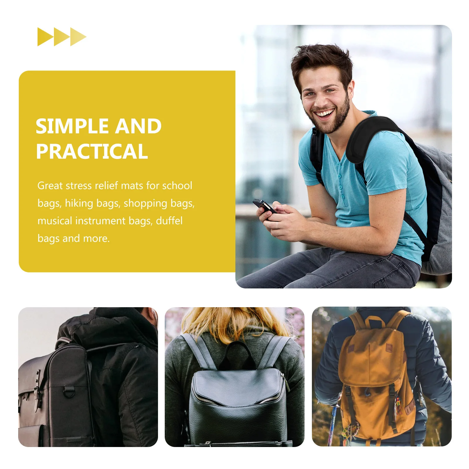 Musical Instruments Bag Weight Reduction Shoulder Pad Oxford Cloth Decompression Backpack Strap Pad for School Hiking Duffel
Musical Instruments Bag Weight Reduction Shoulder Pad Oxford Cloth Decompression Backpack Strap Pad for School Hiking Duffel