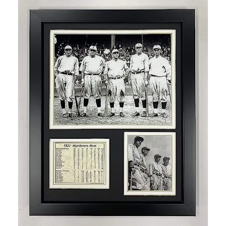 New York Yankees 1927 Murderer's Row Lineup Collectible Framed Photo Collage Wall Art Decor - 12"x15"
New York Yankees 1927 Murderer's Row Lineup Collectible Framed Photo Collage Wall Art Decor - 12"x15"