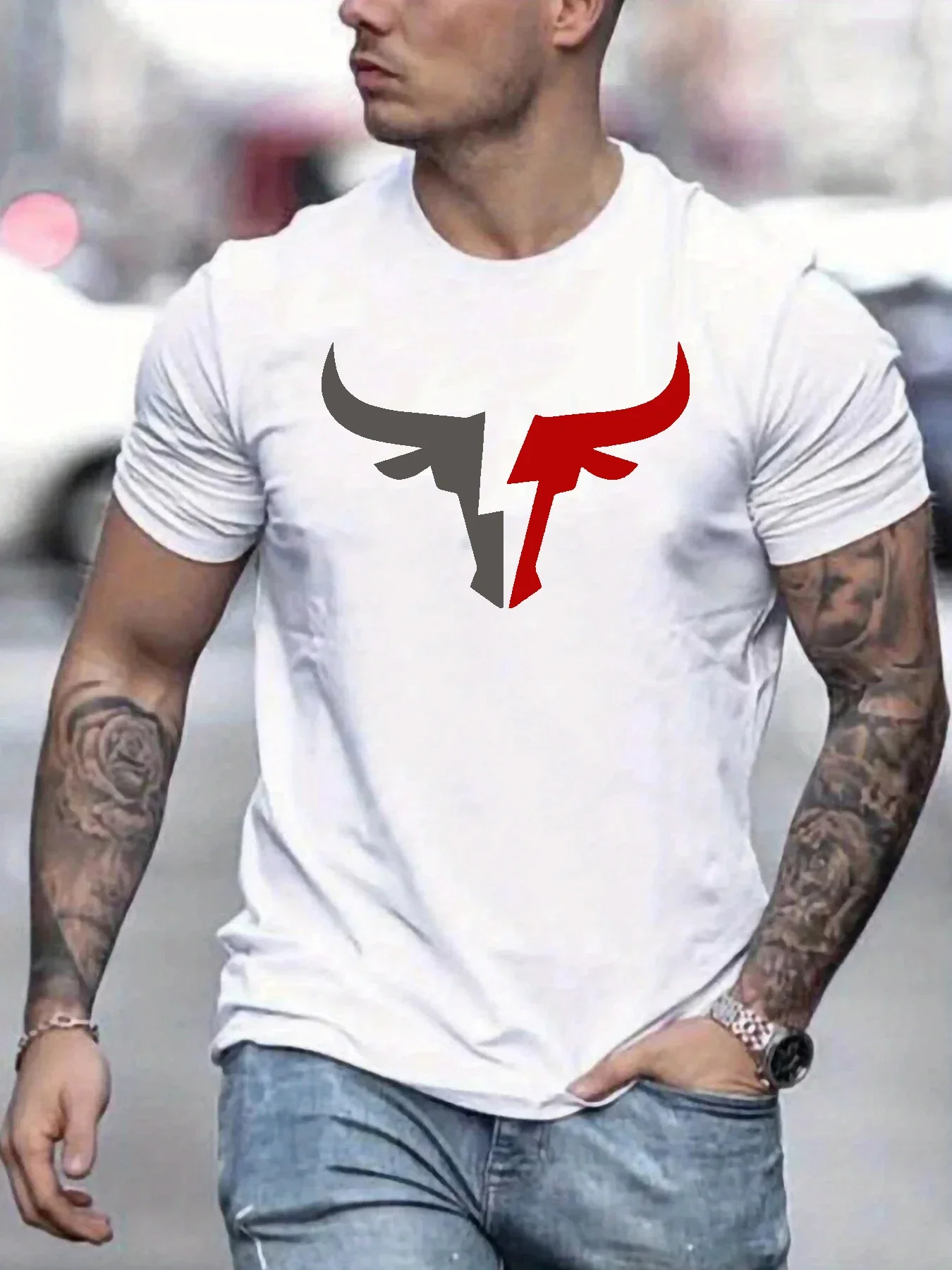 Men's Summer Loose Fit 100 Cotton Printed T-shirt Tops Fashion High Quality Short Sleeve Loose Sports Tshirt Breathable Top
Men's Summer Loose Fit 100 Cotton Printed T-shirt Tops Fashion High Quality Short Sleeve Loose Sports Tshirt Breathable Top