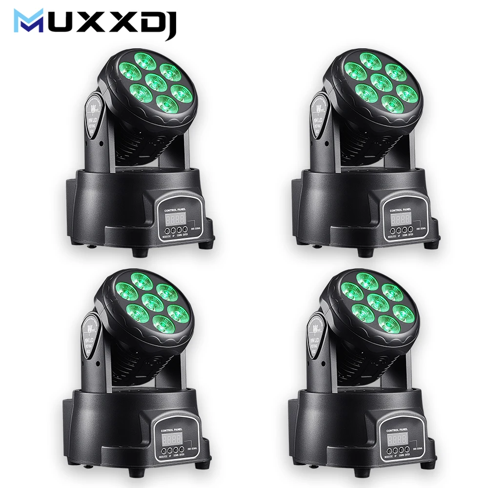 MUXXDJ 4 шт./компл. светодиодные прожекторы с подвижной головкой 7x10 Вт светодиодные сценические светильники DMX512 точечные светильники для DJ Disco KTV Свадебная вечеринка
MUXXDJ 4 шт./компл. светодиодные прожекторы с подвижной головкой 7x10 Вт светодиодные сценические светильники DMX512 точечные светильники для DJ Disco KTV Свадебная вечеринка