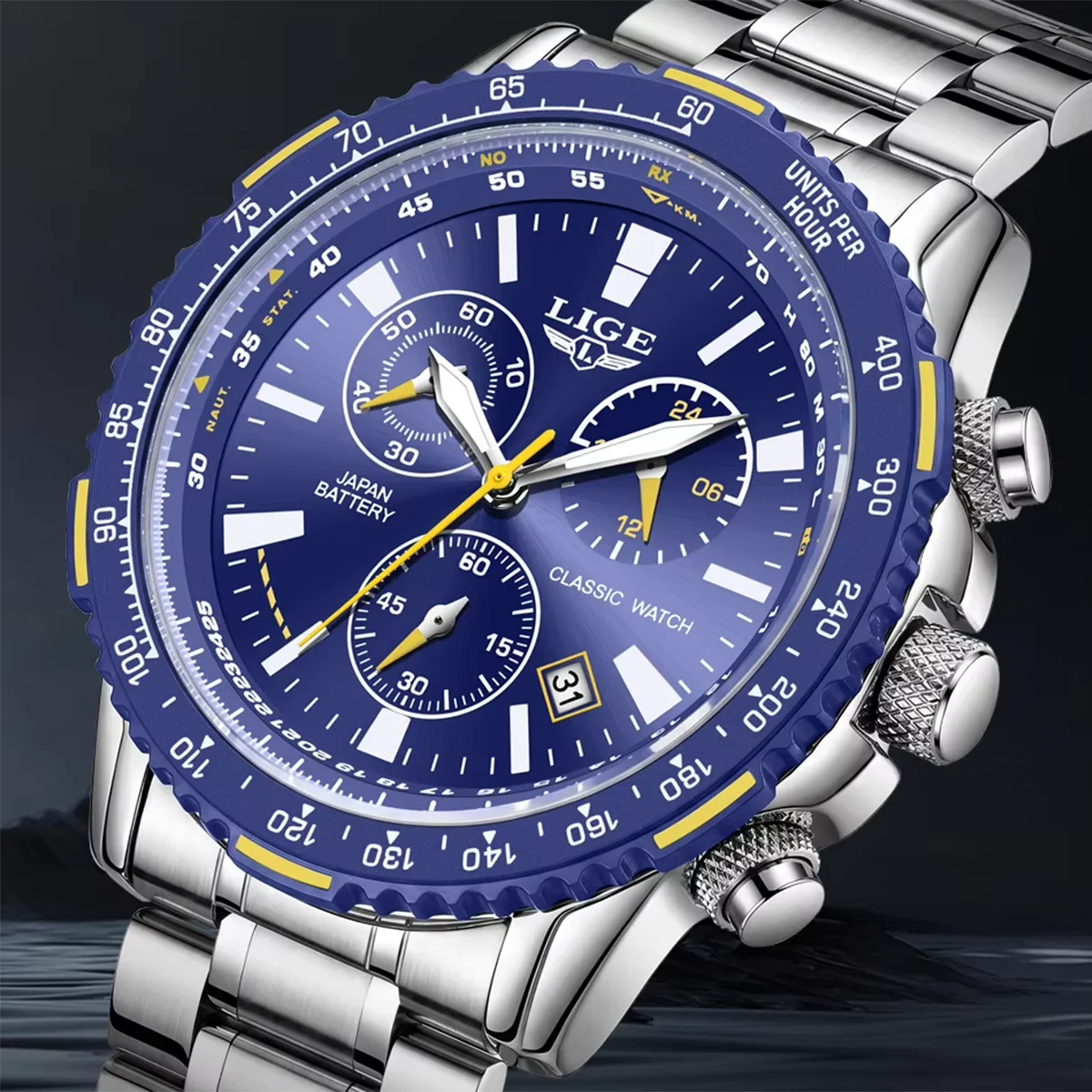 LIGE Fashion Man's Quartz Chronograph Wristwatch Luxury Waterproof Military Full Steel Watches for Men Casual Watch Reloj Hombre
LIGE Fashion Man's Quartz Chronograph Wristwatch Luxury Waterproof Military Full Steel Watches for Men Casual Watch Reloj Hombre