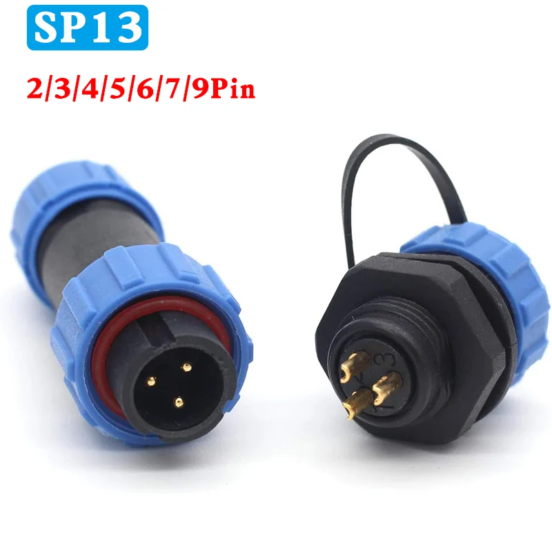 SP13 2pin/3pin/4pin/5pin/6pin/7pin/ 9pin Waterproof Aviation Cable Wire Connectors Plug Socket,IP67 Electrical Cable Connector
SP13 2pin/3pin/4pin/5pin/6pin/7pin/ 9pin Waterproof Aviation Cable Wire Connectors Plug Socket,IP67 Electrical Cable Connector