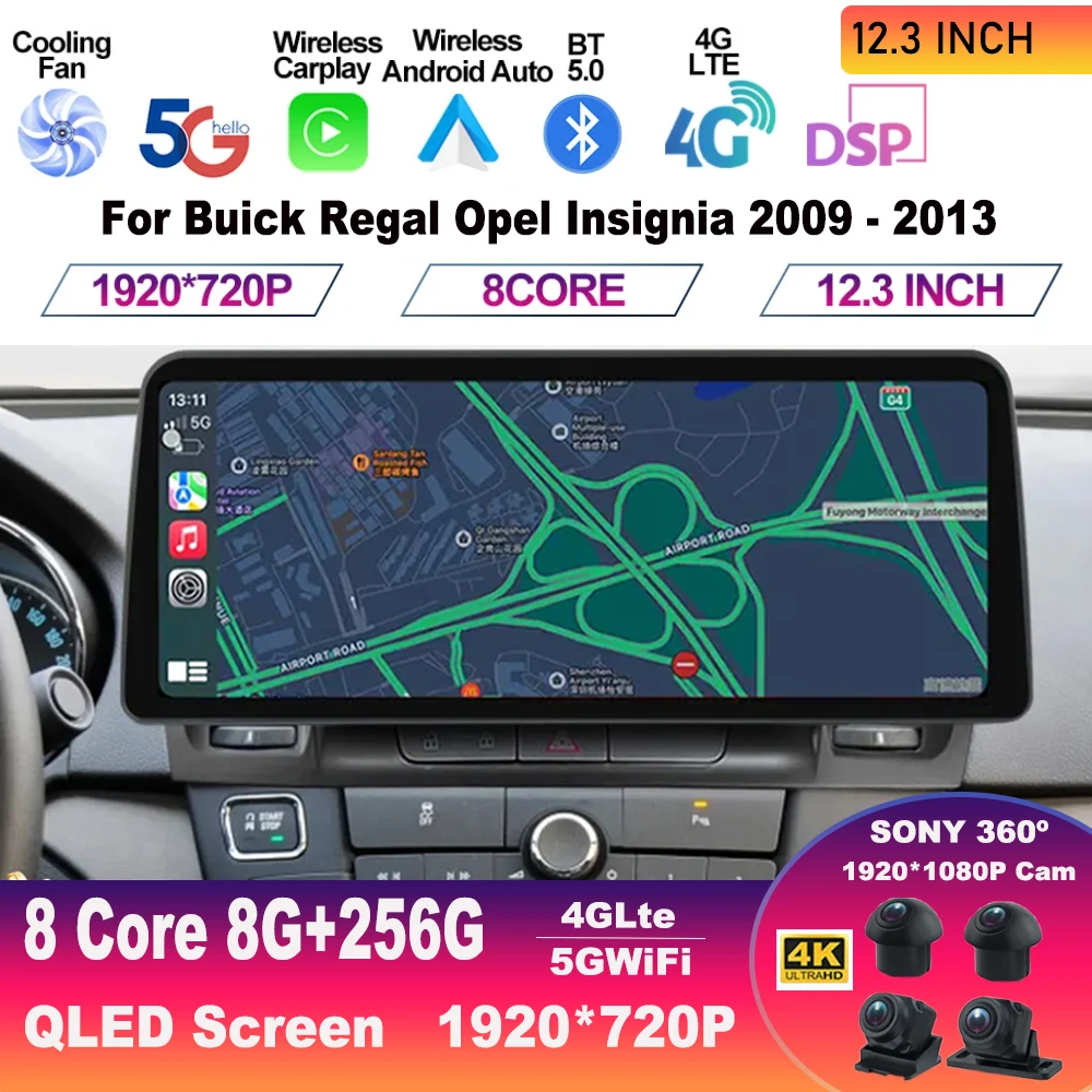Автомобильный радиоприемник, экран 12,3 дюйма, Android 13, для Buick Regal Opel Insignia 2009-2013, мультимедийный плеер, GPS-навигация, проекция Carplay, wi-fi
Автомобильный радиоприемник, экран 12,3 дюйма, Android 13, для Buick Regal Opel Insignia 2009-2013, мультимедийный плеер, GPS-навигация, проекция Carplay, wi-fi